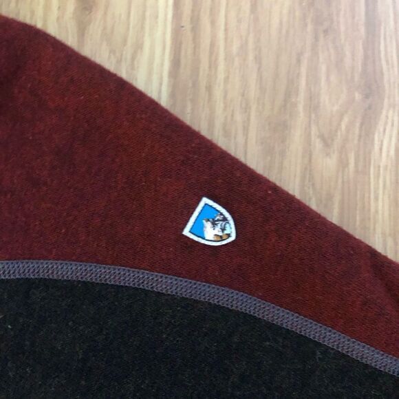 Kuhl Revel 1/4 Zip Sweater Mole/Charcoal Men's SIZE MED - Picture 3 of 11